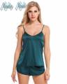 Women's 2 Pieces Nightwear Lingerie Set Tops & Shorts crop top set.