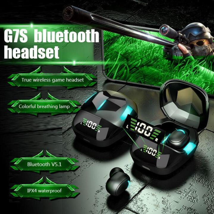 G7S%20TWS%20Gaming%20Wireless%20Headphones%205.1%20Bluetooth%20Earphones%20Touch%20Control%20Noise%20Cancelling%20Sports%20Headset%20Earbuds%20With%20Microphone%20-%20Image%202