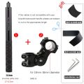 Motorcycle Bicycle Invisible Handlebar Mount Bracket Monopod for GoPro Max Hero 9 Insta360 X2 Sony Camera Moto Bike Accessories. 