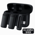 DK11 Wireless Microphone Same as Hollyland Lark M2. Interview, Live Broadcast, Audio Video Recording Clip on Collar Microphone. Noise Reduction Lavalier Lapel Mini Microphone.