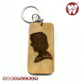 Real Madrid logo with Modric design Wooden Key ring beech wood. 