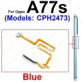 For OPPO A72 A74 A76 A77 A77S 4G 5G Power Button Fingerprint Flex Cable Touch Side Finger Print Sensor Flex Ribbon Parts. 