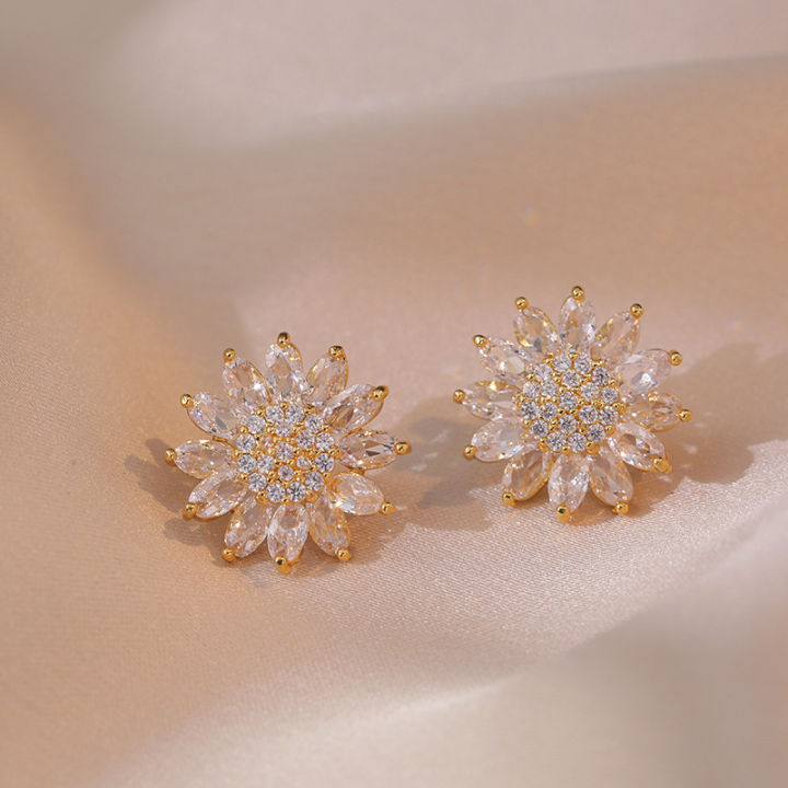 Luxury%20White%20Zircon%20Big%20Sunflower%20Stud%20Earrings%20and%20Pendants%20Stainless%20Steel%20Chains%20Necklaces%20For%20Women%20Bridal%20Jewelry%20Sets%20Gift%20-%20Image%203