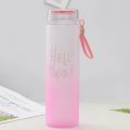Hello Master Glass Drinking water Bottle 480ml- water Bottle-Colour Pink. 