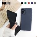 Tokifu For Samsung Galaxy A13 Back Cover Matte Simple Solid Color Soft Silicone TPU Case.