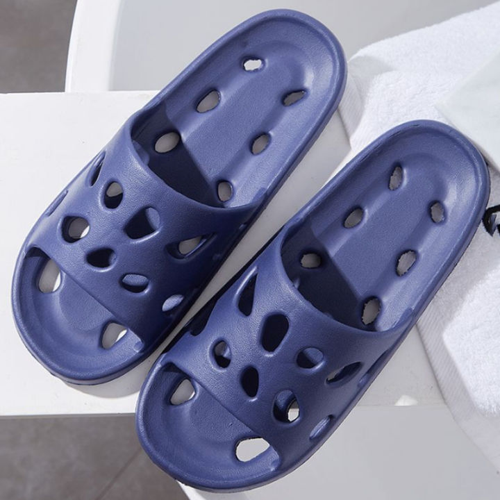 Bathroom Slippers For Men Flip Flops Beach Sandals Summer Non-Slip Flat Slides Men Slippers Indoor House Shoes Male Slipper Man