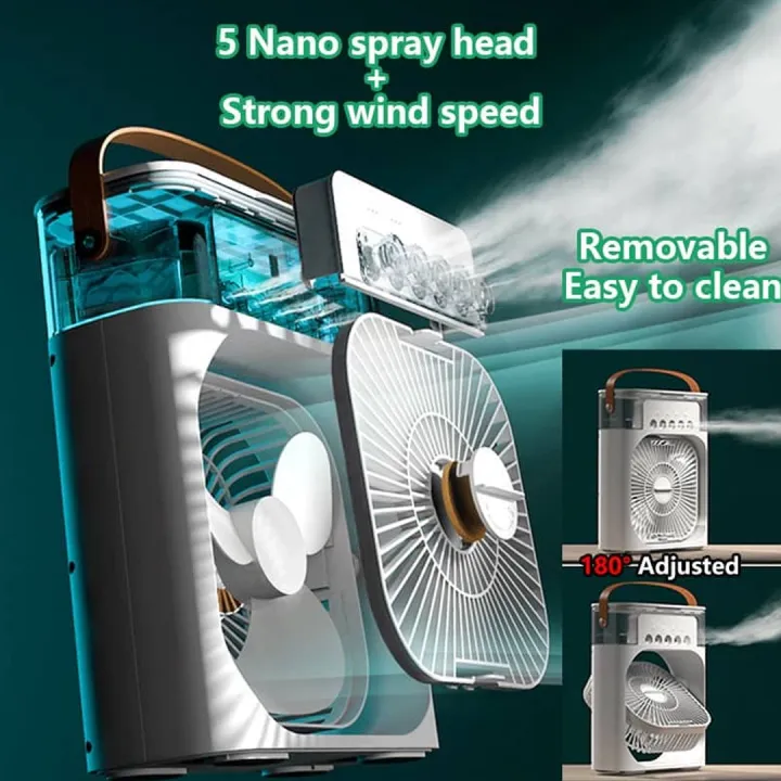 Portable%20Air%20Cooler%20Fan%20With%20Deem%20Light%20and%20Humidifier%20-%2010W%20Air%20Cooler%20Fan%20and%20Humidifier%20Mini%20Ac%20%20Multicolor%20-%20Image%203