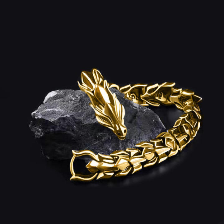Personality%20Hop%20Dragon%20Bracelet%20Chain%20Bracelet%20Charm%20Men's%20Jewelry%20Accessories%20Exquisite%20Fashion%20Dragon%20Bracelet%20-%20Image%202