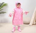Fashion New Children Kids Raincoat Girls Boys Rain Coat Poncho Jacket Outdoor Student Rainwear With School Bag Position.