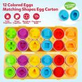 6Pcs Baby Educational Toy Smart Egg Toy Shape Matching Puzzle Games Sorters Toys Montessori Eggs Toys For Kids Children 2-5 Year. 