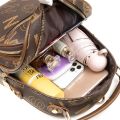 Women Anti Theft Backpacks Female Utility ShoulderBag Stylish Travel Bag 2024 Luxury Letter Printed Soft PU Leather Backpack. 