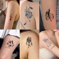 Waterproof Tattoo Sticker Fashion Flowers Tattoo Women Temporary Black Tattoo Sticker Body Art Tattoo Sticker. 