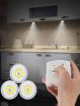 Smart LED Lights Wireless Cabinet Light Remote Control Dimmable Night Light Kitchen Bedroom Wardrobe Cabinet Lighting Wall Lamp. 