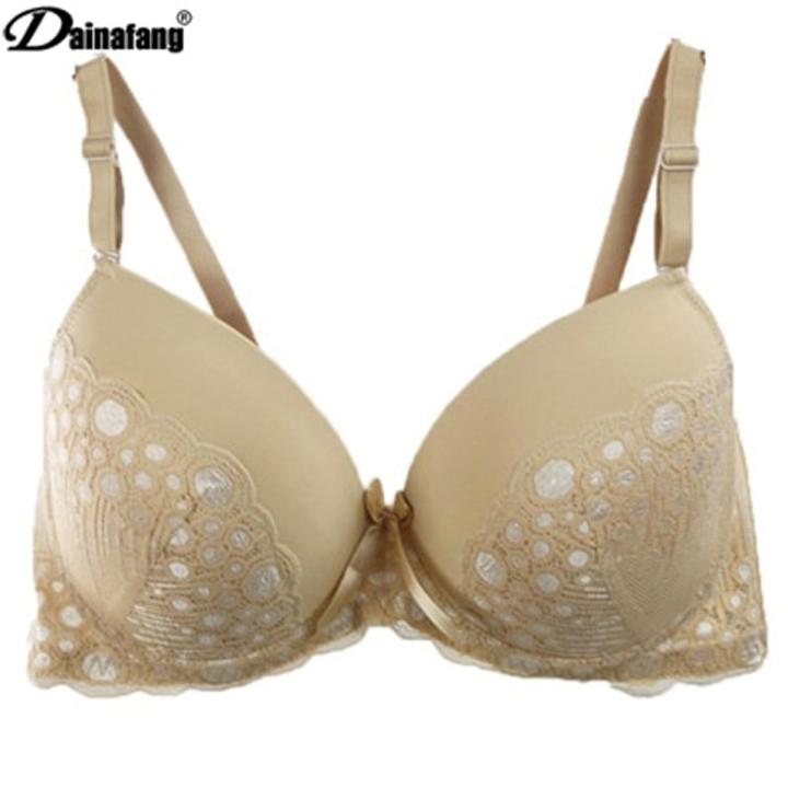 【VisioN Shop】38/85 40/90 DE cup big size push up bra,cotton dot