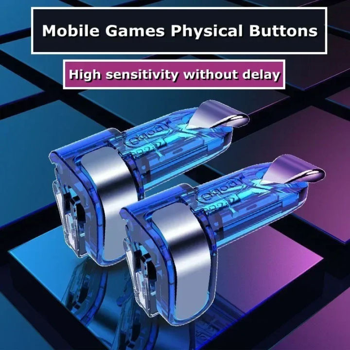 LiLiTok G21 Mobile PUBG Phone Game Controller 1 Pair, Gaming Trigger Alloy Gamepad Joystick Aim Shooting L1 R1 Key Button Compatible For IOS Android Phone - View #4