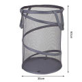 Dirty Clothes Basket Foldable Mesh Laundry Basket Space-saving Moisture-proof Portable with Handle Ideal for Southeast Asian Buyers 60l Capacity Odor-free Laundry Basket.