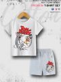 Good Quality T-shirt Set 6 Month To 6 Year Kids Tom And Jerry Printed. 