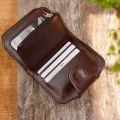 Avro Luxurious Leather Wallet - Vaulta - Chocolate | Wallet for men | 100% Cow Leather Wallet.