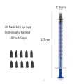 20Pcs 1Cc Syringes+Caps Syringe Individually Sealed Plastic Without Needle for Liquid Dog Syringe Glue Applicator. 