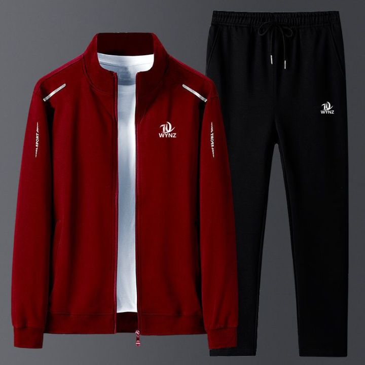 Sports%20Suit%20Men's%20Spring%20and%20Autumn%20Loose%20plus%20Size%20plus%20Size%20Overweight%20Man%20Leisure%20Running%20Trend%20Set%20Fitness%20Clothes%20Men%20-%20Image%202