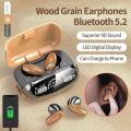 M35 Tws Wood Grain Bluetooth Earphone Led Display 9D Stereo Sound Music Headphone Wireless Earbuds Touch Control Sport Earphone With Mic - Bluetooth Headphone  by ShaMan. 