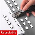 Metal Clip Push Staple Remover Paper Fixing Organizing Stapler Reusable Push Clamp Not Damage Binding File Office Stationary. 