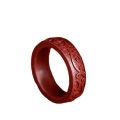 Natural Mineral Cinnabar Ring FengShui Cinnabar Ring for Wealth Protection Good Luck Money Amulet for Men and Women. 