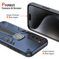 For Tecno Camon 18 / Camon 18 P Case Hard With Stand Magnetic Shockproof Protective Back Cover Case. 