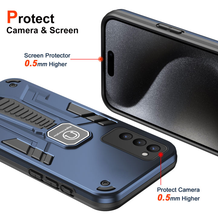 For%20Tecno%20Camon%2018%20/%20Camon%2018%20P%20Case%20Hard%20With%20Stand%20Magnetic%20Shockproof%20Protective%20Back%20Cover%20Case%20-%20Image%206