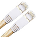 Cat7 Ethernet Cable Lan Flat Cable UTP CAT 7 RJ 45 Network Cable 1m 1.5m 2m 3m 5m Patch Cord Grid Blue Black For Laptop Route.