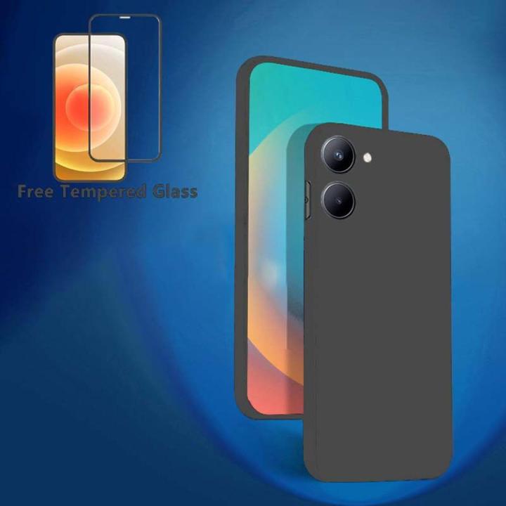 New Phone Case For VIVO Y36 Cover + Tempered Glass Screen Protector Film Transparent Clear Silicone For VIVO Y36 Case
