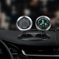 2 in 1 Compass Thermometer Guide Ball Car Ornaments Direction Dashboard Ball Automotive Accessories. 