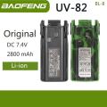 Baofeng UV 82 BL-8 Battery Walkie Talkie Ham Radio 2800/3800/4200 mAh Enlarge UV82 Plus UV-8D UV-82WX Original Radio Accessories.