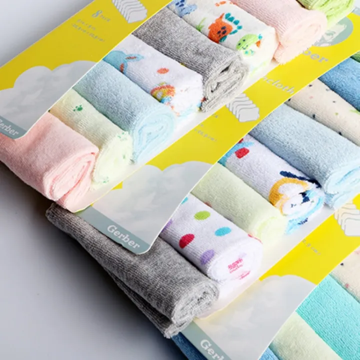 8PCS/Pack%20Soft%20Cotton%20Baby%20Handkerchief%20Infant%20Towel%20Muticolor%20Baby%20Washcloth%20-%20Image%206