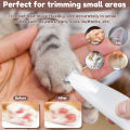 Pet Dog Electric Groomer Trimmer with LED Light Waterproof Pet Foot Hair Trimmer Low Noise Cat Dog Face Foot Ear Hip Paw Shaver.