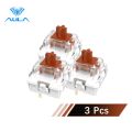 AULA 3 Pin 15mm Blue Mechanical Switch Brown Replacement Spare Parts For Gaming Keyboard Sp1212. 