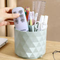 Rotatable Makeup Brush Storage Box Desktop Round Eyebrow Pencil Lipstick Holder Makeup Organizer Cosmetics Container Brush. 