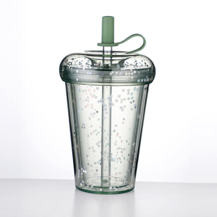 Simple%20And%20Transparent%20Plastic%20Straw%20Cup%20Student%20And%20Children's%20Milk%20Tea%20Cup%20Large%20Capacity%20Water%20Cup%20Summer%20Donut%20Ice%20Cup%20-%20Image%209