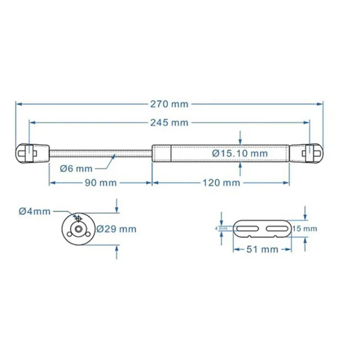 LKPCIGCXM%20Kitchen%20Cabinet%20Door%20Stay%20Soft%20Close%20Hinge%20Hydraulic%20Gas%20Lift%20Strut%20Support%20Pressure%20150N%20-%20Image%203