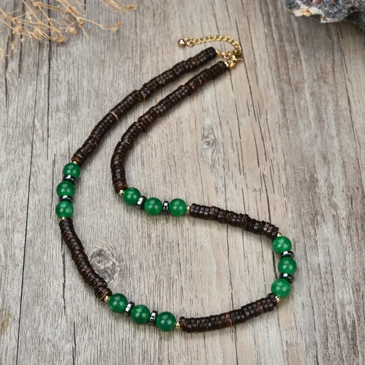 New%20fashion%20natural%20stone%20bead%20necklace%20men%20and%20women%20do%20not%20show%20steel%20jewelry%20pure%20natural%20coconut%20shell%20jewelry%20-%20Image%204
