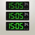 Voice Control Digital Alarm Clock Temperature Dual Alarm Snooze Desktop Table Clock Night Mode 12/24H LED Clock Watch. 