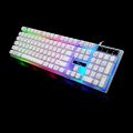 ZGB G21 104 Keys USB Wired Mechanical Feel Colorful Backlight Office Computer Keyboard Gaming Keyboard.