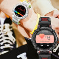 HT25 Smart Watch Blood Pressure Blood Oxygen Heart Rate Sleeping Monitoring Sports Watch Fitness Calling Watch With 1.27 Inch HD Round Screen For Smart Phones Tablet.
