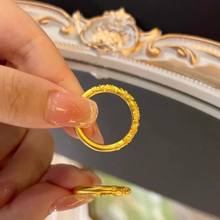 Xiaohongshu%20ancient%20Bauhinia%20flower%20curly%20pattern%20ring%20for%20women%20retro%20palace%20style%20gold%20carved%20plain%20ring%20ring%20for%20women%20-%20Image%202
