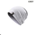 Men's Beanie Hat, Male Thin Cotton Cap Turban Winter Solid Color Pullover Cap , Ideal Choice For Gifts. 