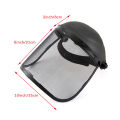 Garden Grass Trimmer Safety Helmet Hat With Full Face Mesh For Brush Cutter Forestry Protection.