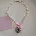 Goth Harajuku Cute Y2k Aesthetic Bow Knot Pendant Bead Snake Chain Rope Chain Necklace Girl Choker Cool 90s EMO Accessories. 