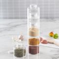 Spice Jar Pepper Shaker Box Spice Tower Herb & Spice Tools Transparent Seasoning Cans Kitchen Rack Condiment Bottles. 