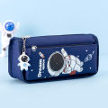 New F pace Atronaut Pencil Cae Large Capacity Kid tationery Bag chool tuden Cartoon Canva Pencil Bag. 