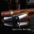 1 pcs Butane Jet Torch Lighter Plastic Windproof Cigar Lighter Gas Fuel visible. 